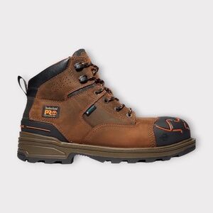 Timberland Pro Men's Magnitude Composite Safety Toe Boot in Brown. TB1A42ZY214